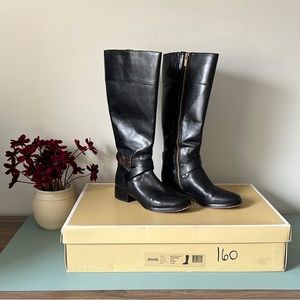 Michael Kors - Bryce Riding Boots (Black Leather)